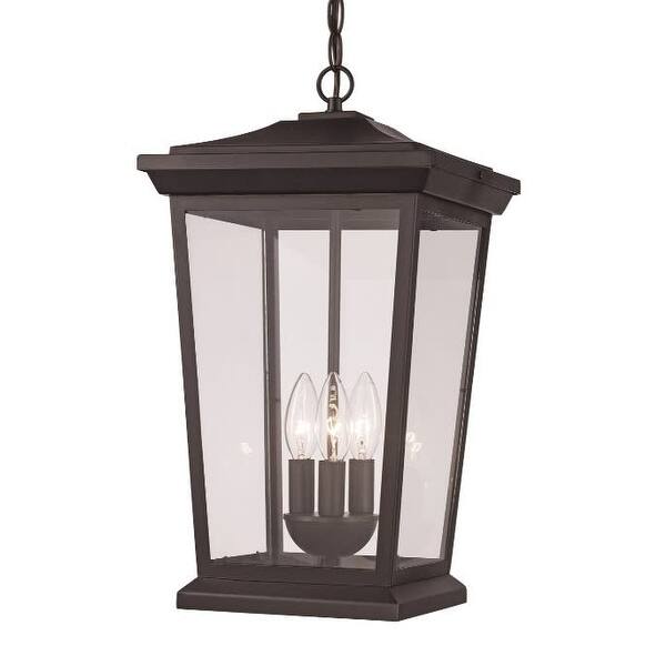 Trans Globe Lighting 50775 Turlock 3 Light 12" Wide Outdoor Pendant